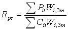 Computation Formula and weights 1