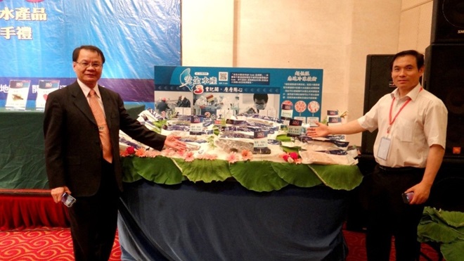 “Taiwan fresh fish products introduction” was held in China’s Xiangshan of Zhejiang Province in 2014.