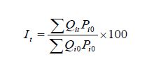 Laspeyres’s formula for general fix-base weighted value/index 